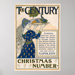 Vintage julplakat poster
