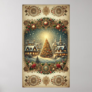 Vintage-julPoster Poster