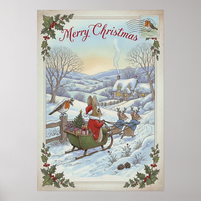 Vintage-julPoster Poster (Framsidan)