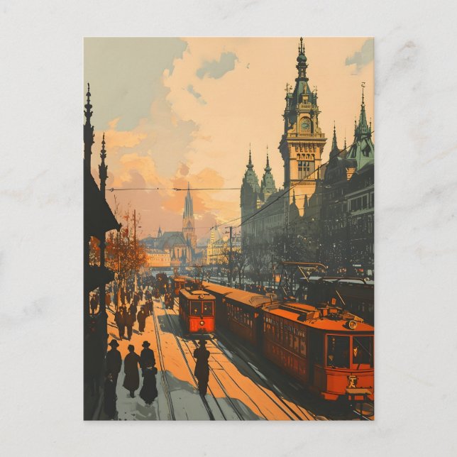 Vintage julpostkort från Wien Vykort (Framsida)