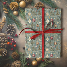 Vintage-julprydnader på Blue