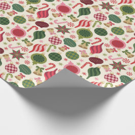 Vintage-julprydnader Presentpapper