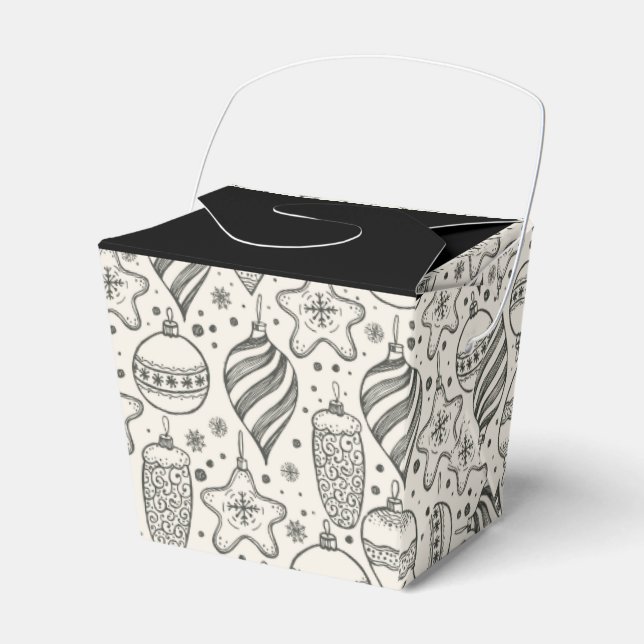 Vintage julprydnadsföremål Helgdag Ut Presentaskar (Framsidan Sidan)