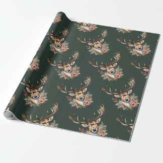Vintage julrenar Papper inslagning Presentpapper
