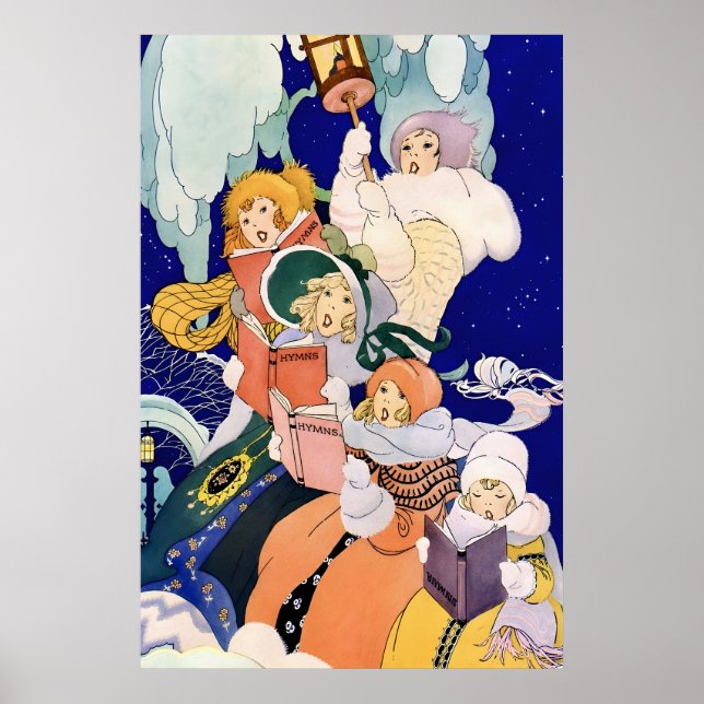 Vintage julsångare under stjärnorna  poster (Framsidan)