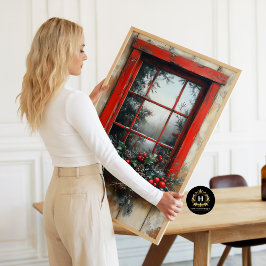 Vintage-julscen - Rustic Window - Decoupage