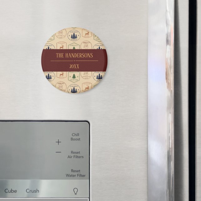Vintage julstämpel magnet (In Situ (Fridge))