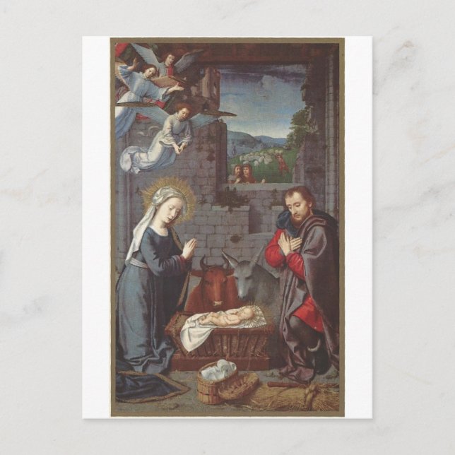 Vintage jultomhet helg vykort (Framsida)