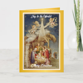 Vintage - jultomhet I klassisk Religiösa Anteckningskort