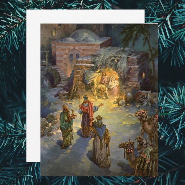 Vintage-jultomhet med Magi-inbjudan Inbjudningar (Skapare uppladdad)