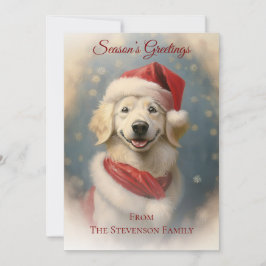 Vintage-jultomjulkort - Hund Julkort