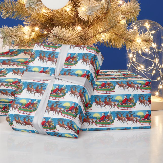 Vintage jultomrener i party presentpapper (Helgdagar)