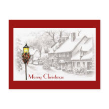 Vintage julTomt vykort