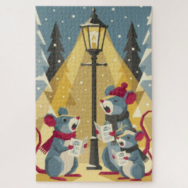 Vintage jultomte-mus Jigsaw Pussel