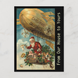 Vintage jultomte - vykort