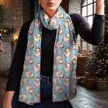 Vintage Jultomten Blå jul Sjal<br><div class="desc">Gå in i helgdag med den här charmerande vintagen Jultomten julsjalven. Med en nostalgisk vattenfärg Santa mönster på en blå bakgrund tillför denna scarf en klassisk beröring till alla vinterutrustningar. Den är gjord av lättviktschiffon och har perfekt för att lagra samtidigt som den förblir mysigt och snyggt. Vare sig det...</div>