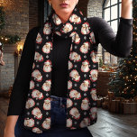 Vintage Jultomten Black-jul Sjal<br><div class="desc">Gå in i helgdag med den här charmerande vintagen Jultomten julsjalven. Med en nostalgisk vattenfärg Santa mönster på en festlig svart bakgrund, ger denna scarf en klassisk beröring till alla vinterutrustningar. Den är gjord av lättviktschiffon och har perfekt för att lagra samtidigt som den förblir mysigt och snyggt. Vare sig...</div>