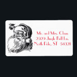 Vintage Jultomten Black White Red-jul Fraktsedel<br><div class="desc">En svart och vit vintage bild i Jultomten med ett mycket stort leende som påminner en av julsäsongen. Du kan ändra teckensnittet stil och textens färg. Du kan också göra bilden större eller mindre och du kan spela upp med bakgrunden färg. Tack så mycket till Graphics Fairy för den här...</div>