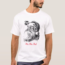 Vintage Jultomten Black White Red-jul T Shirt