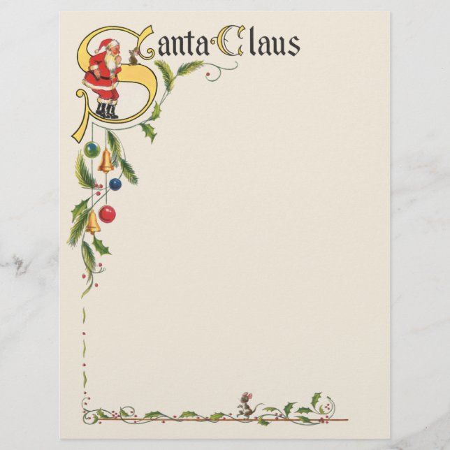 Vintage Jultomten, dekorativ jul Gräns Reklamblad (Framsidan)