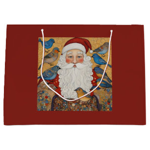 Vintage Jultomten Gift Bag