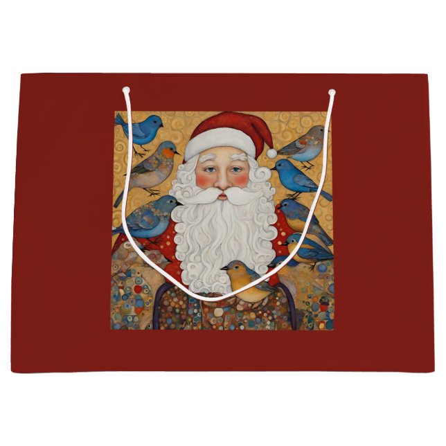 Vintage Jultomten Gift Bag (Framsidan)