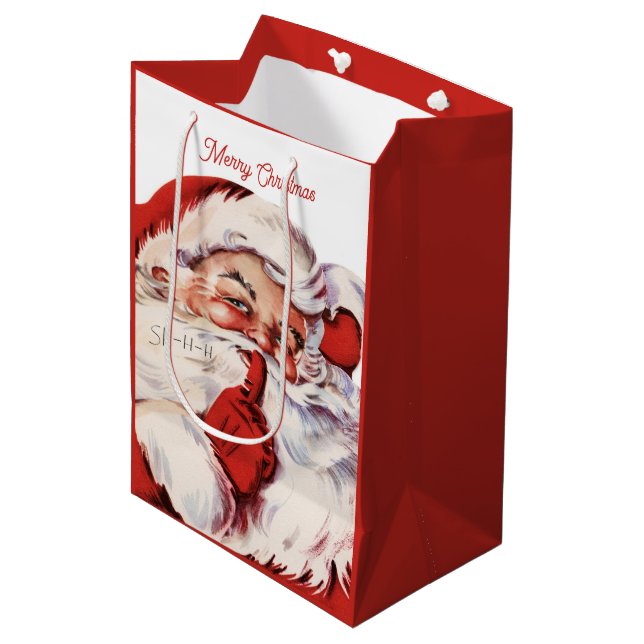 Vintage Jultomten God jul Retro (Framsidan Vinklad)