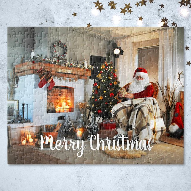 Vintage Jultomten God jul som tillval Pussel (Skapare uppladdad)