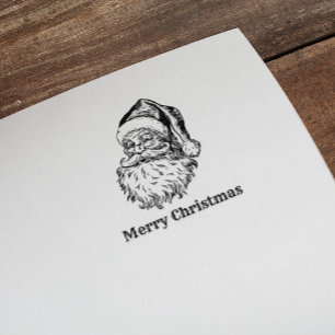 Vintage Jultomten God jul Stämpel