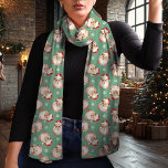 Vintage Jultomten Grönt jul Sjal<br><div class="desc">Gå in i helgdag med den här charmerande vintagen Jultomten julsjalven. Med en nostalgisk vattenfärg Santa mönster på en festlig grönt ger denna scarf en klassisk beröring till alla vinterutrustningar. Den är gjord av lättviktschiffon och har perfekt för att lagra samtidigt som den förblir mysigt och snyggt. Vare sig det...</div>