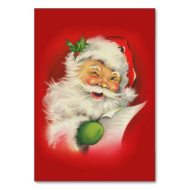 Vintage Jultomten jul Bordsnummer