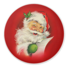 Vintage Jultomten jul Knopp