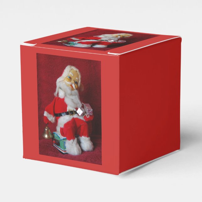 Vintage Jultomten jul Leksak Presentaskar (Framsidan Sidan)