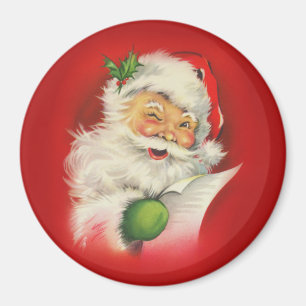 Vintage Jultomten jul Magnet