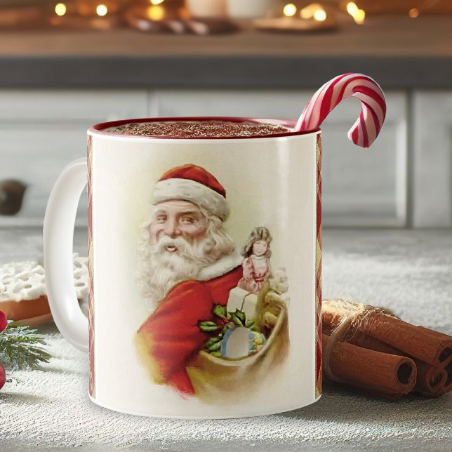 Vintage Jultomten jul Mugg (vintage Santa Claus Christmas coffee mug)