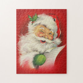 Vintage Jultomten jul Pussel