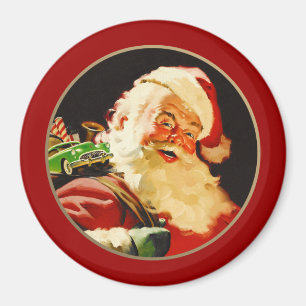 Vintage Jultomten julgåva Magnet