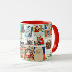 Vintage Jultomten julhus Mugg