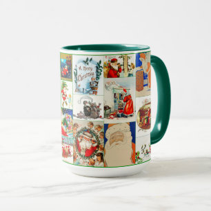 Vintage Jultomten julhus Mugg