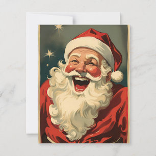 Vintage Jultomten Julkort