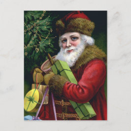 Vintage Jultomten julkort för vykort