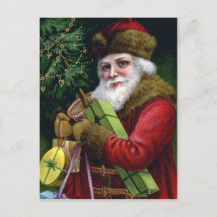 Vintage Jultomten julkort för vykort