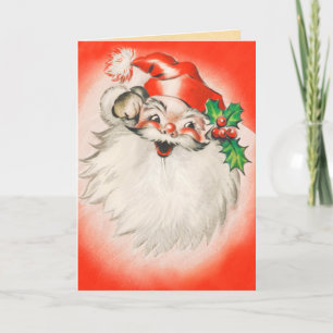 Vintage Jultomten julkort Helgkort