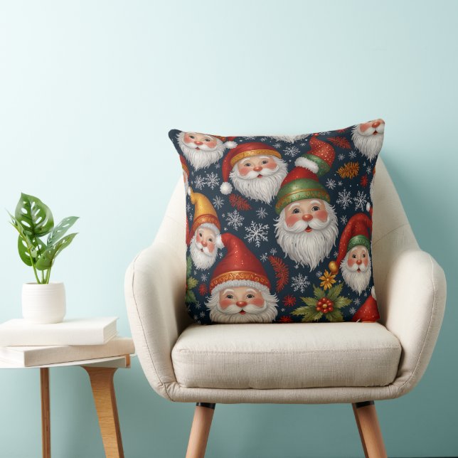 Vintage Jultomten julsamling Kudde (Stol)