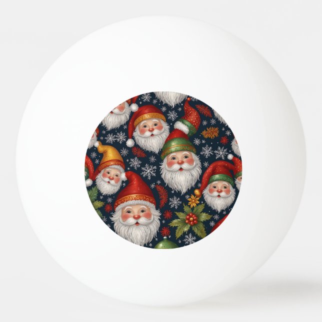 Vintage Jultomten julsamling Pingisboll (Framsidan)