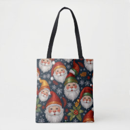Vintage Jultomten julsamling Tygkasse