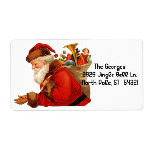 Vintage Jultomten Leksaker Helgdagar jul i Fraktsedel