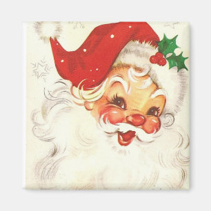 Vintage jultomten magnet