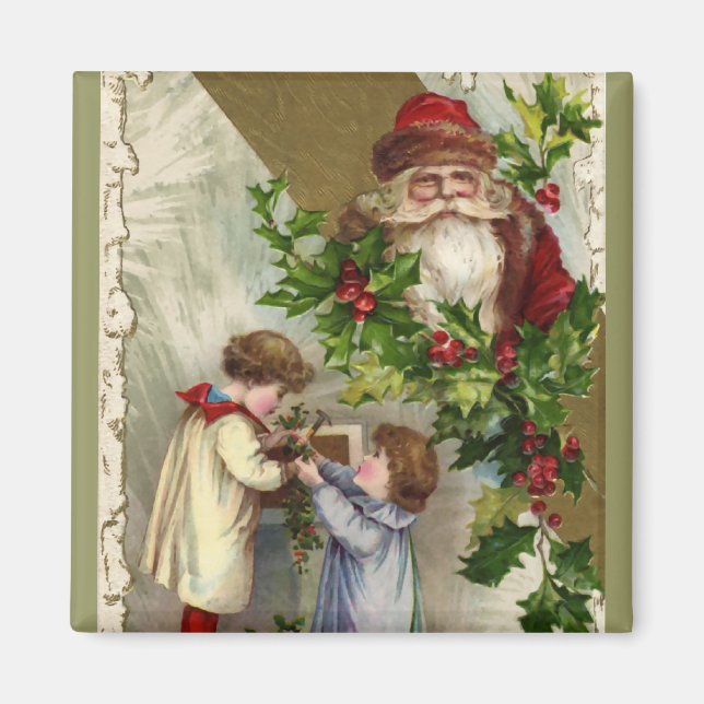 Vintage Jultomten Magnet (Framsidan)