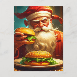 Vintage Jultomten med Hamburger Vykort